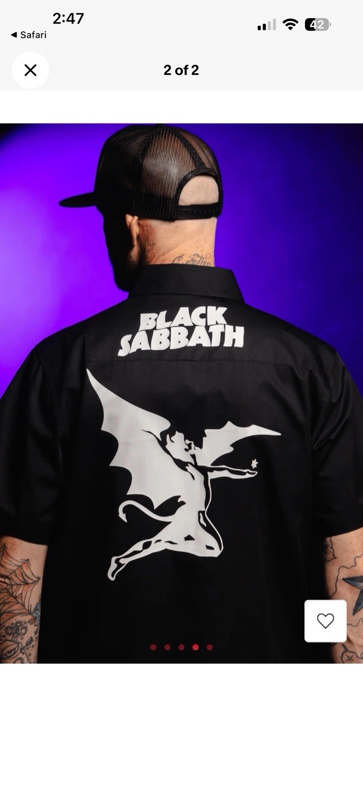 Dixxon Black Sabbath Workforce Sold Out