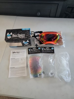 Rex Specs V1 Original Dog Goggles/Size Large w/ 3 Extra Lenses