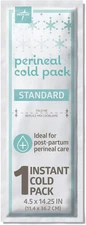 Perineal Cold Packs for Postpartum Care (24 Count) Each Absorbent Pad Is 4.5" X 