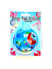 Blue Bingo Designer Ball Magnet with 100 Blue Magnetic Chips