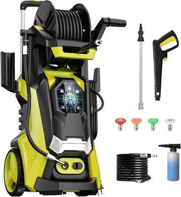 #ad Electric Pressure Washer 5000 PSI 3.3 GPM Power Touch Screen Yellow $281.58