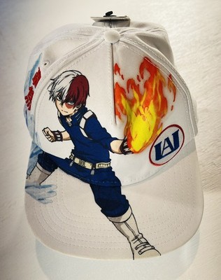 My Hero Academia Hat Cap Snap Back Todoroki Anime Graphic One Size Mens