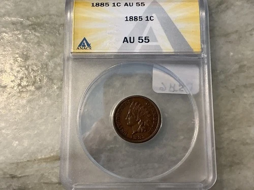 1885 Indian Head Penny  AU55