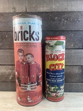 Vintage Estate Fresh American Plastic Bricks & Block City Building Blocks Sets