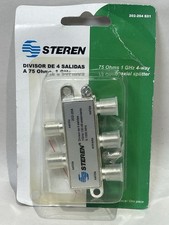 Steren 4-way, 1 GHz, 75 Ohm Splitter with 130 dB Shield