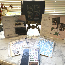 Creative Memories 7 x 7 Navy Blue Summer Fun Scrapbook Album w/15 pages Plus 