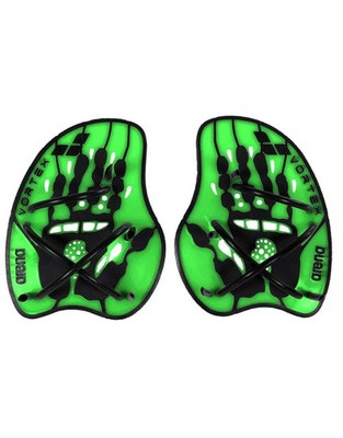 Arena Vortex Evolution Hand Paddle - Acid Lime/Black