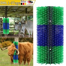 Kratzbürste halbrund 43,5x19, 2cm Kuhbürste, Viehbürste für Rinder und Pferde