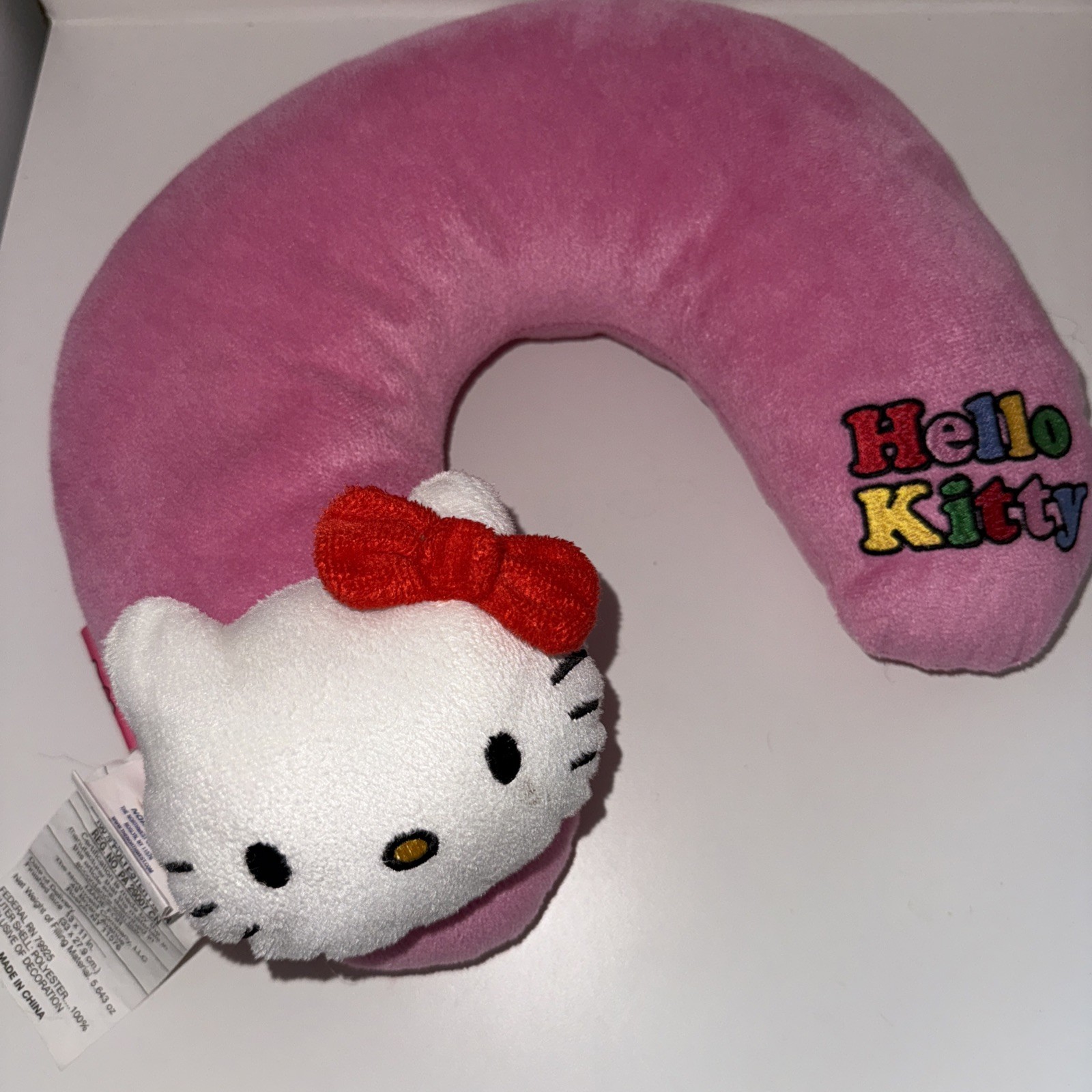 Hello Kitty Neck Pillow for Kids - Soft Sanrio Travel Companion  