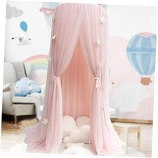Bed Canopy for Girls - Princess Bed Canopy Mosquito Net Nursery Play Room Pink