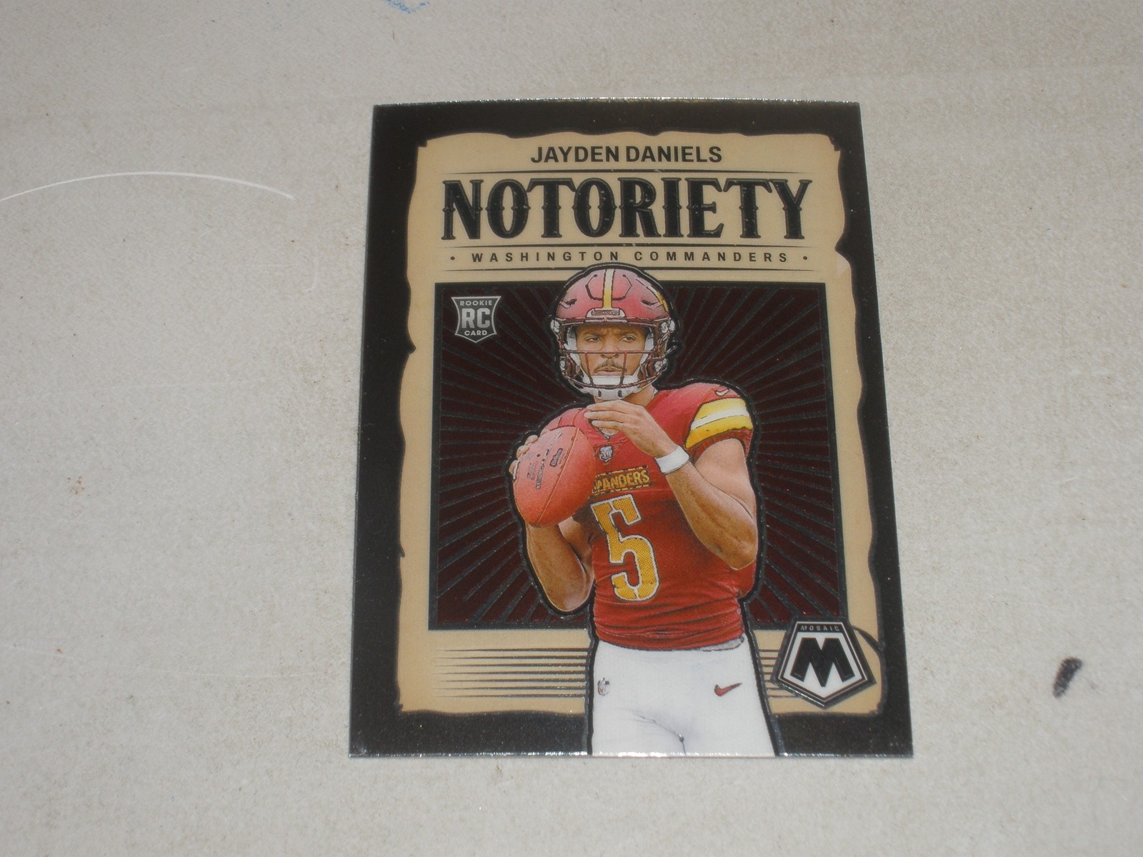 2024 Panini Mosaic Notoriety #19 Jayden Daniels Rookie RC