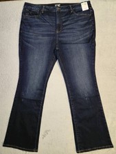 Terra  Sky Women's Plus Size High Rise Bootcut Stretch Jeans Dark Wash Size 20W