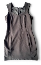 Mango MEDIUM Black V-Neck Mini  Dress 
