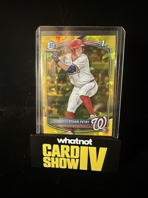 2025 Bowman Draft Sapphire Ethan Petry #BDC-151 1st Yellow /75 Nationals
