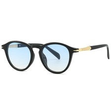 Vintage Round Sunglasses for Men Women Trendy Retro Thick Frame Sun Glasses B...