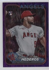 2024 Topps Series 1 Purple Holofoil 651/799 Victor Mederos #270 0a6