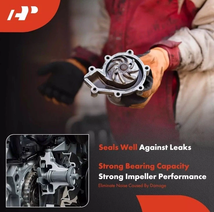 Engine Water Pump with Gasket & Pulley Mercedes-Benz E550 CLS550 S550 2007-2011 Foto 4 de 4