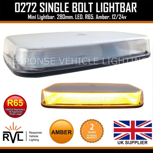 Amber LED 12/24v Lightbar Magnetic Flashing Beacon Recovery Light Strobe - Picture 2 of 24