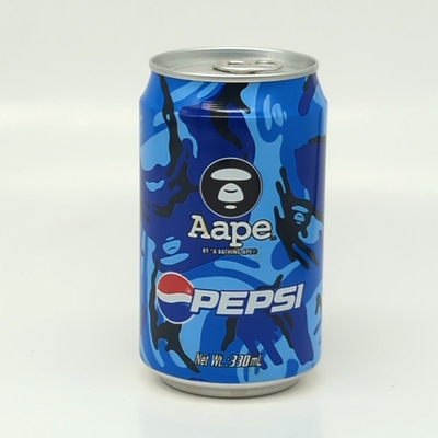 A BATHING APE BAPE X Pepsi Moonface Logo Camo Soda Cans Blue Aape