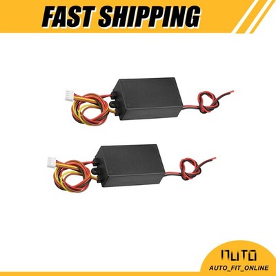 TWO Taillight Controller 12V 3-Step Dynamic Chase Flash Module Box Universal