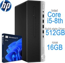 HP Desktop Compute PC Intel i5-8500 16GB DDR4 512GB SSD Win11 Pro WiFi 6