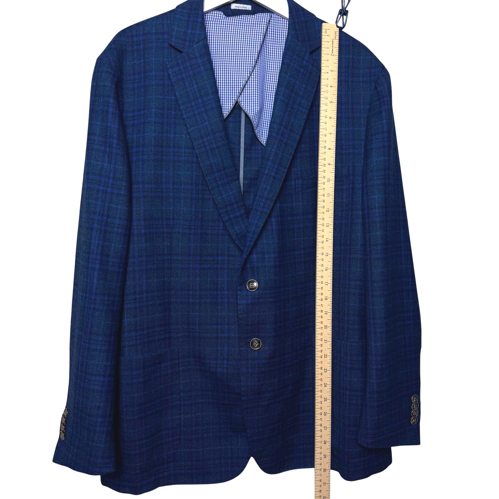 Peter Millar Blue Windowpane Soft Jacket Sport Co… - image 7