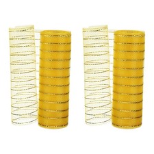 2 Pcs Decorative Mesh Ribbon, 10" x 10 Yard Mesh Ribbon Roll, Gold