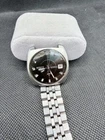 Vintage Seiko DX 6106-9050 Automatic Day Date Watch Runs Missing Crystal Band