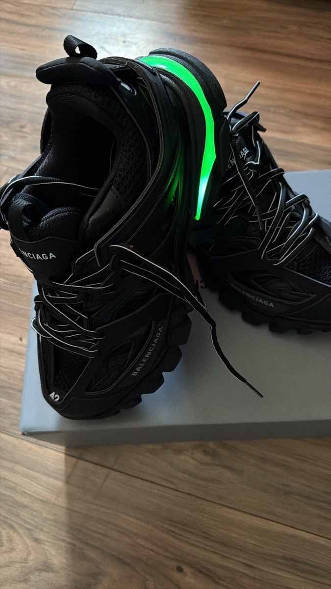 Size 8.5 - Balenciaga Track LED Sneaker Black for sale online | eBay