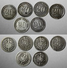 Germany - Empire Wilhelm I Silver 1876 20 Pfennig KM# 5 RANDOM PICK (1 Coin)