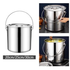 201 Stainless Steel Stockpot Tall Cooking Pot Canning Pasta Pot