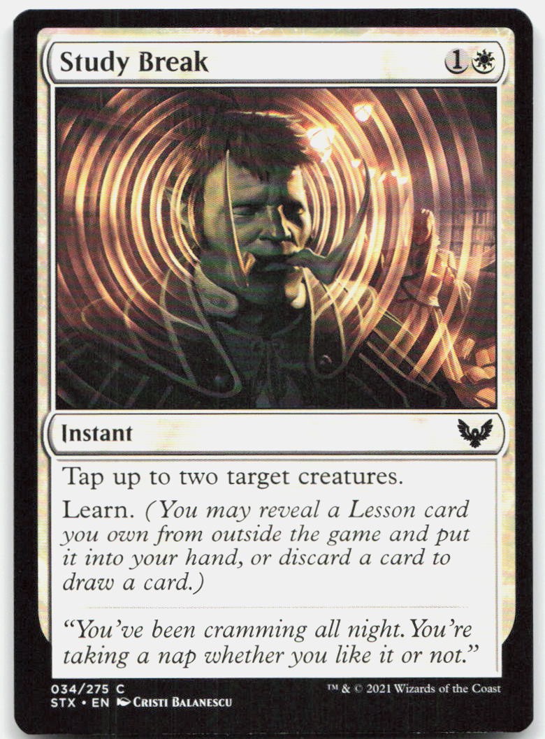 Study Break 34 Near Mint Strixhaven: School of Mages Common Magic: The Gathering