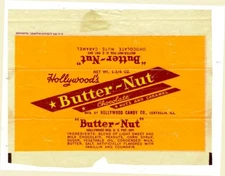 1940s Butter-Nut candy bar wrapper - 1-3/4 oz - Hollywood, Centralia Illinois