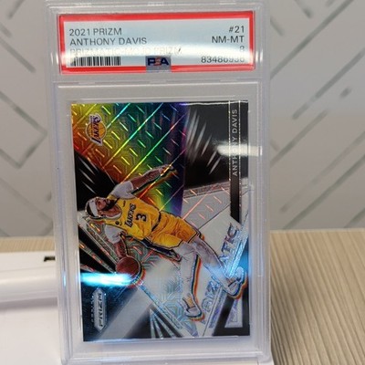 Panini 2021 Prizm  Prizmatic Anthony Davis Lakers #21 Mojo Prizm /25 PSA 8 POP 1