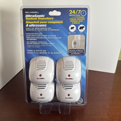 Bell + Howell Ultrasonic Pest Repeller Home Kit (Pack of 6) Roaches, Mice, Rats+