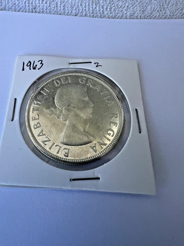 1963 Canada Silver Dollar. 80%. Elizabeth II. From Roll of Twenty