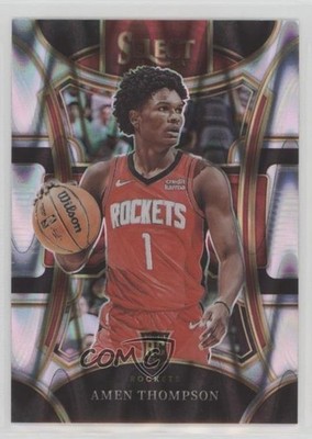 2023-24 Panini Select Mezzanine Level Tectonic Prizm Amen Thompson #322 e9p