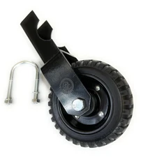 Single Gate Wheel Caster for Opening Chainlink, 1-5/8" Thru 2" Gate Pipe, Heavy 