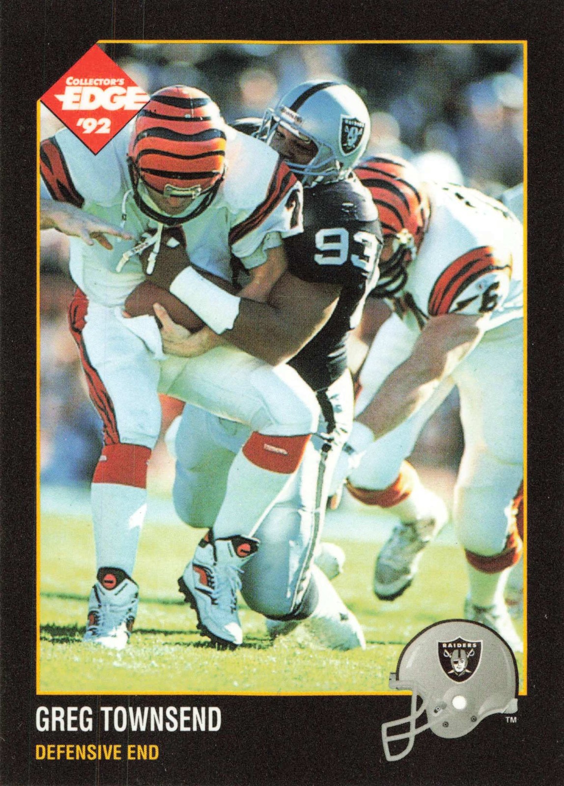 Greg Townsend 1992 Collector's Edge #78 Los Angeles Raiders Football