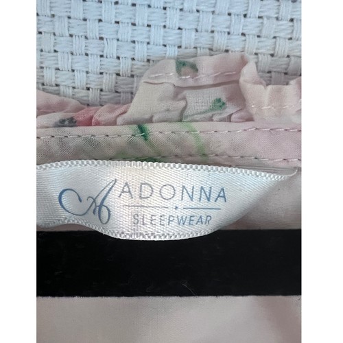 Pigiama Adonna stampa floreale senza maniche camicia da notte con volant e orlo vestito M - Foto 2 di 8