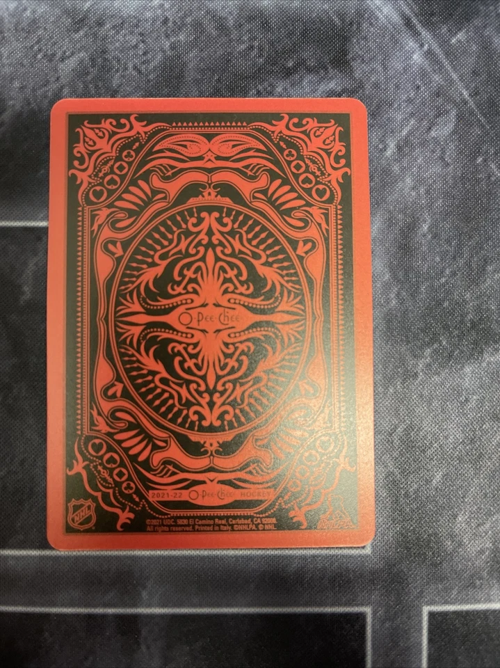 2021-22 O-Pee-Chee Playing Cards Ace Hearts Connor McDavid Edmonton Oilers - Image 2 of 2