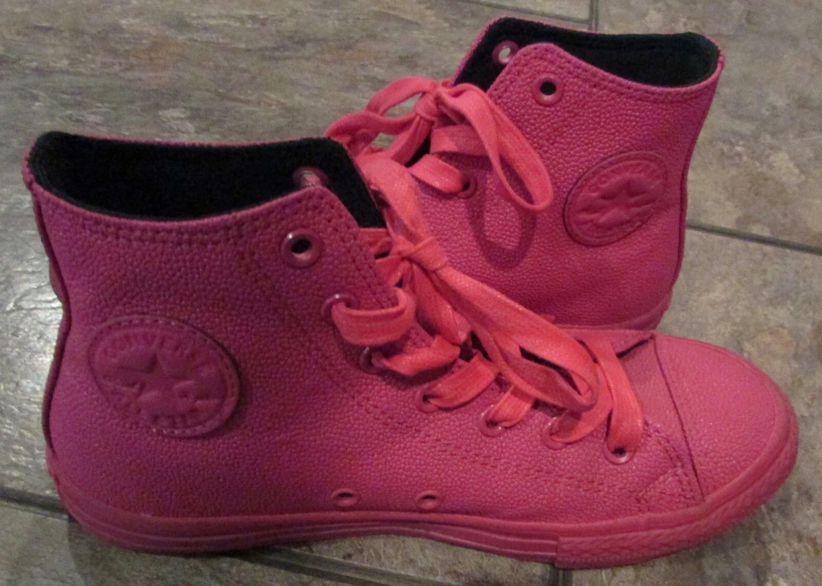 Bright pink converse shop high tops