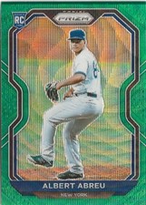 2021 Panini Prizm Albert Abreu #193 Green Prizm (RC)