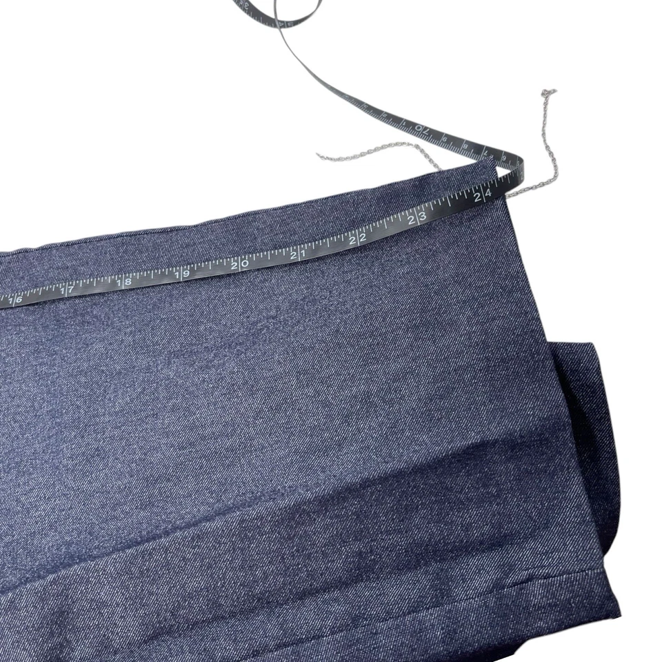 Cato 1946 Women's Mid Rise 14P Navy Blue Stretch Waist Pants Pockets 24" Inseam - Image 4 of 4