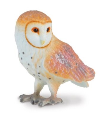 Breyer Horses CollectA Woodlands Series Barn Owl Toy Figurine #88003