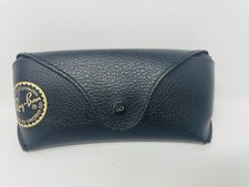 Ray-Ban Eyeglasses Sunglasses Black Leather Soft Shell Button Snap Case