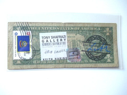 A. WARHOL/K. HARING/J.M. BASQUIAT: 1 Dollar 3x ORIGINAL SIGNIERT, AMTL. ST. 1977 - Bild 3 von 6