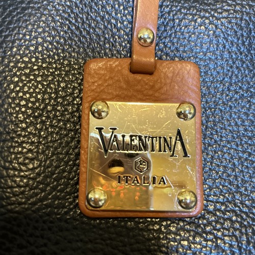 Valentina Geldbörse Echtleder Made in Italy wunderschön schwarz & braun Leder - Bild 3 von 14