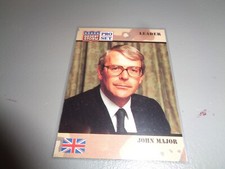 1991 Pro Set Desert Storm Card #76 Leader John Major