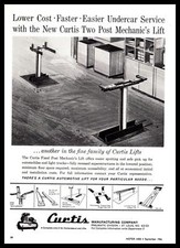 1966 Curtis Pneumatic Division St. Louis MO Fixed Post Mechanic's Lifts Print Ad
